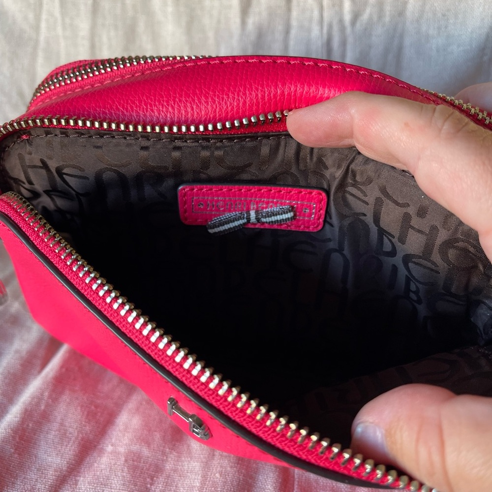 HENRI BENDEL pink crossbody/wristlet wallet bag with detachable blue strap!! - Picture 15 of 15
